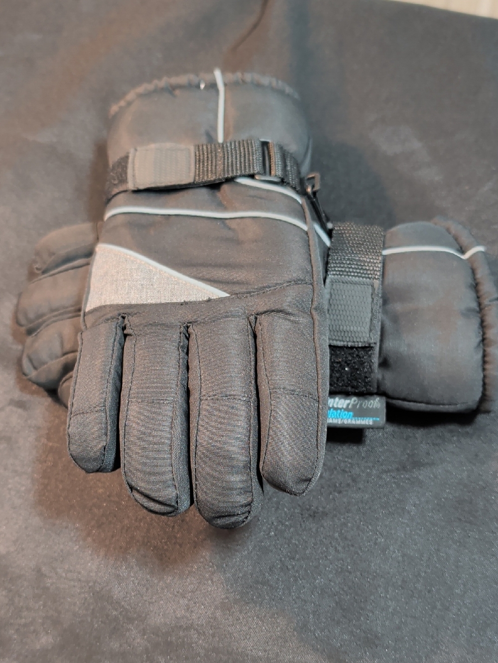Men's Small Black Insulated Winter Gloves Like New